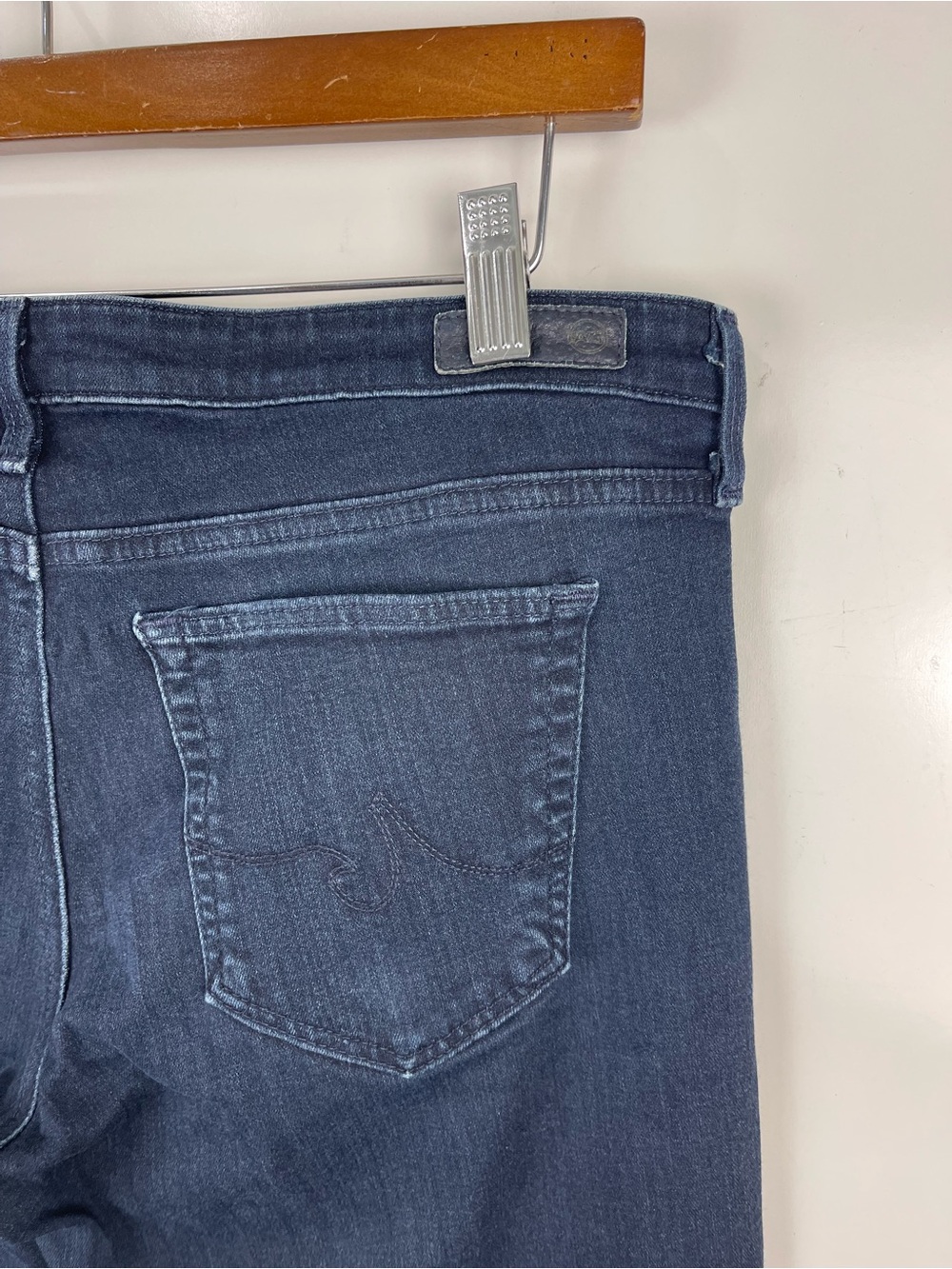 AG Jeans The Stevie Ankle Slim Straight Jeans Women’s Size 31R Dark Wash Blue - Picture 7 of 8